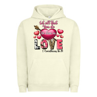 Pigment Pistachio Let all that you do be in love Valentine's Day Urban Hoodie - FaDigitalArtStudio