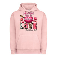 Pigment Salmon Let all that you do be in love Valentine's Day Urban Hoodie - FaDigitalArtStudio