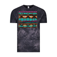 Cloud Black leopard aztec turquoise jewelry Vintage Tee - BarkalooDesign