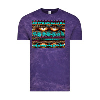 Cloud Purple leopard aztec turquoise jewelry Vintage Tee - BarkalooDesign