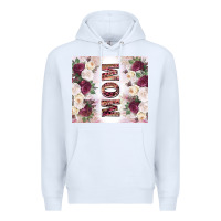 White mother’s day mom flowers tumbler tbs Premium Hoodie - TumblerDesignByShophia