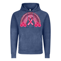 Vintage Denim breast cancer rainbow Vintage Hoodie - AdoDesignShop