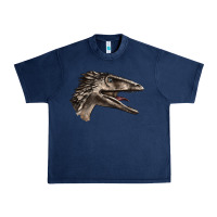 Navy Deinonychus Face Urban Heavy Tee - LillyAllenDesigns