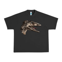 Pigment Black Deinonychus Face Urban Heavy Tee - LillyAllenDesigns