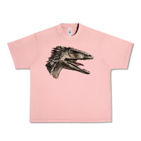Salmon Deinonychus Face Urban Heavy Tee - LillyAllenDesigns
