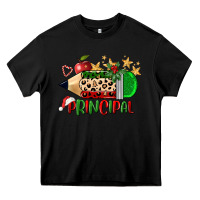 Black christmas principal pencil Heavy Core Tee - FaDigitalArtStudio