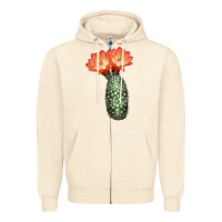 Sandshell King Cup Cactus Zipper Hoodie - LillyAllenDesigns