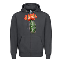 Smoke King Cup Cactus Zipper Hoodie - LillyAllenDesigns