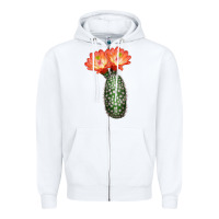 White King Cup Cactus Zipper Hoodie - LillyAllenDesigns
