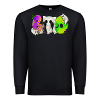 Black Boo Ghost Cat Premium Sweatshirt - texasbilliewilder