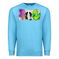 Ocean Blue Boo Ghost Cat Premium Sweatshirt - texasbilliewilder