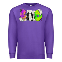 Purple Boo Ghost Cat Premium Sweatshirt - texasbilliewilder