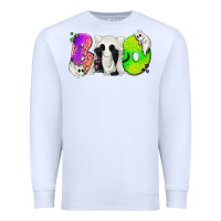 White Boo Ghost Cat Premium Sweatshirt - texasbilliewilder