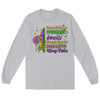 Moon Dust mardi gras parades beads french quarter beignets k Long Sleeve Tee - MaliasSmallBusiness