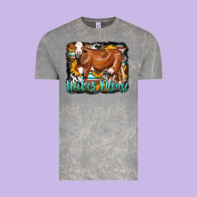 Western Heifer Please Simmental Cow Vintage Tee Designed By Lillyallendesigns