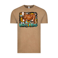 Vintage Coffee Western Heifer Please Simmental Cow Vintage Tee - LillyAllenDesigns