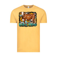 Vintage Mustard Western Heifer Please Simmental Cow Vintage Tee - LillyAllenDesigns