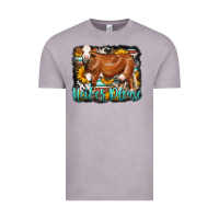 Vintage Zinc Western Heifer Please Simmental Cow Vintage Tee - LillyAllenDesigns