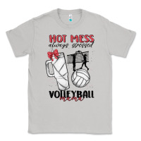 Moon Dust hot mess always stressed volleyball mama Classic Tee - MaliasSmallBusiness