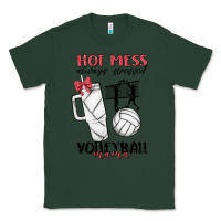Sports Green hot mess always stressed volleyball mama Classic Tee - MaliasSmallBusiness