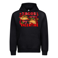 Black Tacos are my Valentine Valentine's Day Urban Hoodie - FaDigitalArtStudio