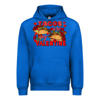 Cobalt Tacos are my Valentine Valentine's Day Urban Hoodie - FaDigitalArtStudio
