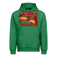 Emerald Tacos are my Valentine Valentine's Day Urban Hoodie - FaDigitalArtStudio