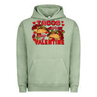 Pigment Oil Green Tacos are my Valentine Valentine's Day Urban Hoodie - FaDigitalArtStudio