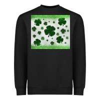 Black shamrock Heavyweight Sweatshirt - MaliasSmallBusiness