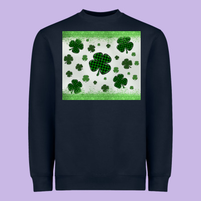 Shamrock Heavyweight Sweatshirt Designed By Maliassmallbusiness