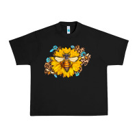 Black bee sunflower leopard Urban Heavy Tee - Jasminsmagicworld