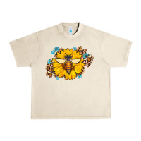 Sandshell bee sunflower leopard Urban Heavy Tee - Jasminsmagicworld