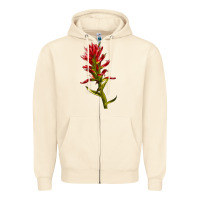 Sandshell Indian Paintbrush Zipper Hoodie - LillyAllenDesigns