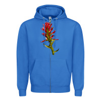 True Royal Indian Paintbrush Zipper Hoodie - LillyAllenDesigns