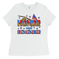 White honor and remember Ladies Tee - Zillion Design Studio