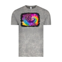 Cloud Rock tie dye leopard glitter background Vintage Tee - Jasminsmagicworld