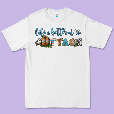 Life Is Better At The Cottage Premium Tee Designed By Hra Design Shop