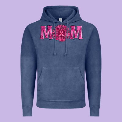 Breast Cancer Mom Sunflower Vintage Hoodie Designed By Adodesignshop