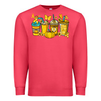 Cardinal Childhood Cancer coffee cups yellow ribbon Premium Sweatshirt - NancyCooperArtShop