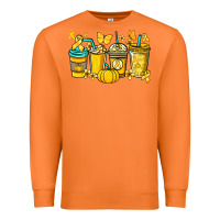 Carrot Childhood Cancer coffee cups yellow ribbon Premium Sweatshirt - NancyCooperArtShop
