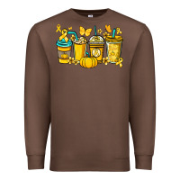Chestnut Childhood Cancer coffee cups yellow ribbon Premium Sweatshirt - NancyCooperArtShop