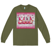 Army Green valentine's day gnomes Long Sleeve Tee - MaliasSmallBusiness