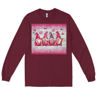 Burgundy valentine's day gnomes Long Sleeve Tee - MaliasSmallBusiness