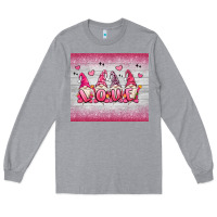 Heather Grey valentine's day gnomes Long Sleeve Tee - MaliasSmallBusiness