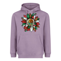 Lavender Mexican Sunflower Heavyweight Hoodie - texasbilliewilder
