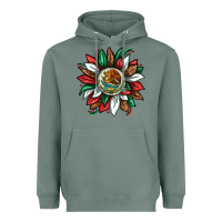 Sage Mexican Sunflower Heavyweight Hoodie - texasbilliewilder
