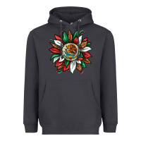 Smoke Mexican Sunflower Heavyweight Hoodie - texasbilliewilder