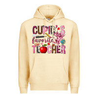 Pina Colada Cupid's Favorite Teacher Valentine's Day Premium Hoodie - HowdyJamesFarm