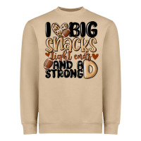 Mushroom i love big sacks tight ends and a strong d Heavyweight Sweatshirt - MaliasSmallBusiness
