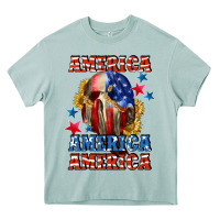 Arona America skeleton 4th of july Heavy Core Tee - CowGirlArtShop